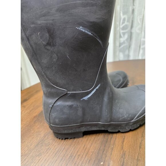 Kamik Jennifer Womens 7M Charcoal Grey Rubber Wellington Rain Winter Fall Boots - Picture 8 of 16